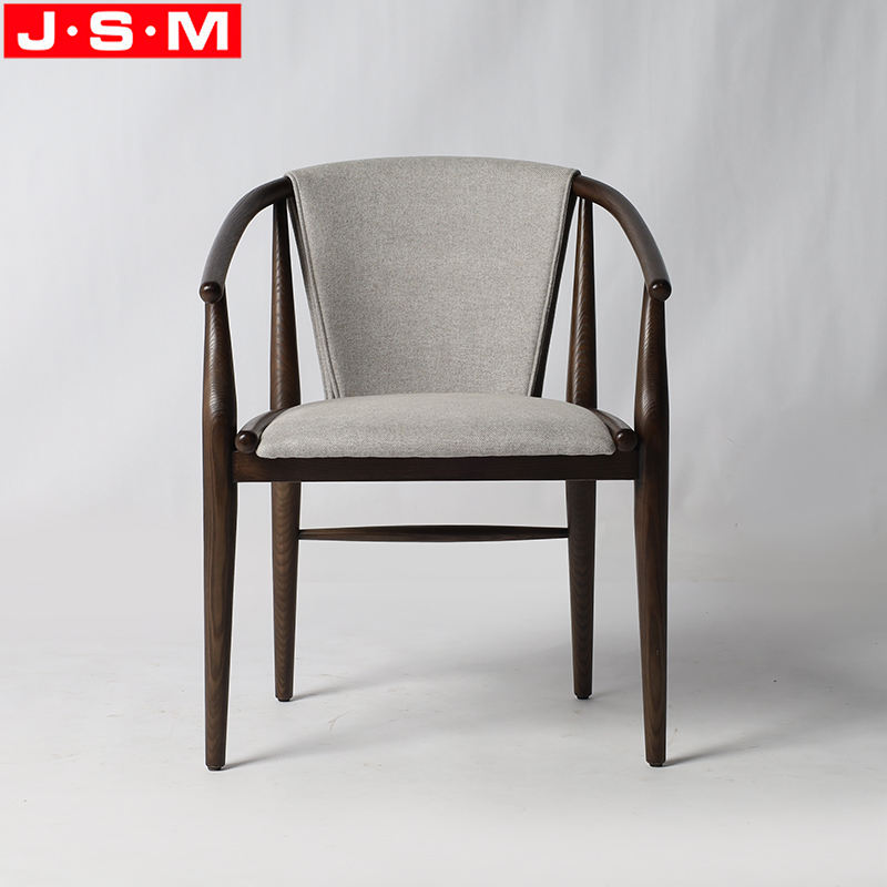 Home Furniture Vintage Cushion Seat Wooden Dining Chair For Living Room Hotel