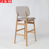 Cushion Seat And Back High Wooden Bar Stool Chair Restaurant Kitchen Dining Bar Chair