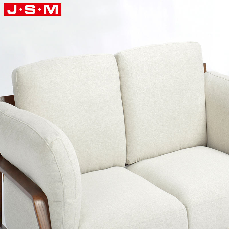 Furniture Live Room Fabric Upholstered Wooden Recliner Sofa For Home