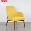 New Style Oversized Church Hotel Genuine Classic Solid Royal Yellow Wooden Sofa Armchair