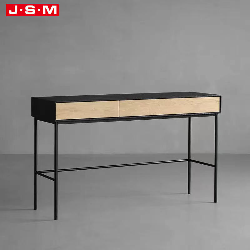 Luxury Buff Cosmetics Metal Base Makeup Desk Traditional Mirror Dressing Vanity Desk