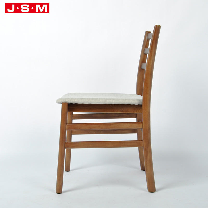 Modern Simple Cushion Seat Ash Timber Frame Wood Dining Chair