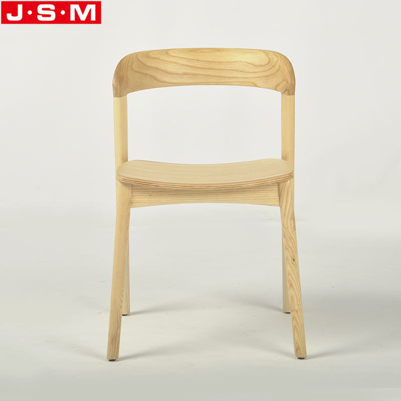 Modern Ash Timber Frame Chairs Dining Wood Dining Chair Without Armrests