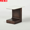 Simple Coffee Side Table Living Room Wooden Wood Artificial Marble Table Top Coffee Tables