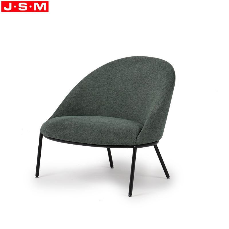 PU Upholstery Fabric Modern Metal Dining Living Room Nordic Luxury Home Armchair