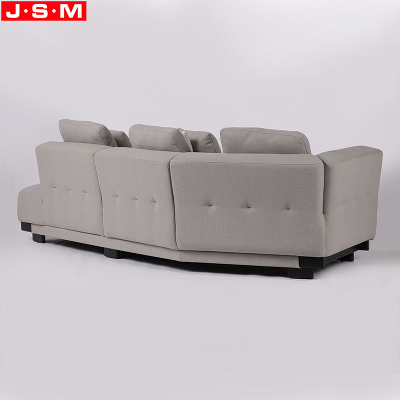 Customized Factory Living Room Sofa Large Fabrics Sofa With 6 Pillows