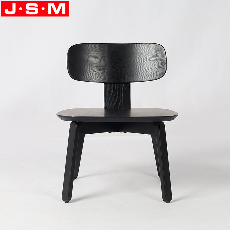 Veneer Back And Seat Stool Chair Small Living Room Dining Wooden Armchair