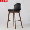 Counter Stools Kitchen Cushion Seat Timber High Back Kitchen Bar Stool Chairs For Restaurants