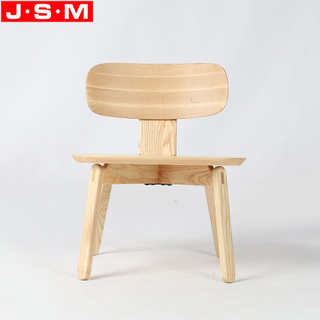 Veneer Back And Seat Stool Chair Small Living Room Dining Wooden Armchair