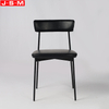 Modern Design Fabric Upholstered Seat Dining Chairs With Metal Legs