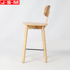 Excellent Quality Cafe Restaurant Milk Tea Shop Barstool Ash Timber Wooden Bar Stool Chair