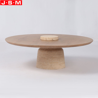 Professional Customized Color And Size Tea Table Man Made Stone Base Tea Table