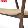 Luxury Nordic Design Outdoor Velvet Wooden Solid Modern Upholstered Kids Brown Fabric Table Elegant Cover Dining Room Chair