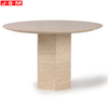 Best-Selling Modern Dining Room Furniture Table Natural Travertine Dining Table