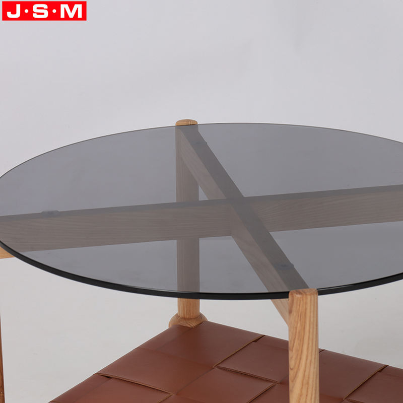 New Shaped Round Modern Coffee Table And End Tables Side Table With Interlayer