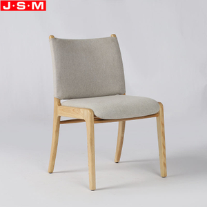 Ash Timber Modern Dining Chair Wood Restaurant Fabric Gray Dining Chair With Wood Legs