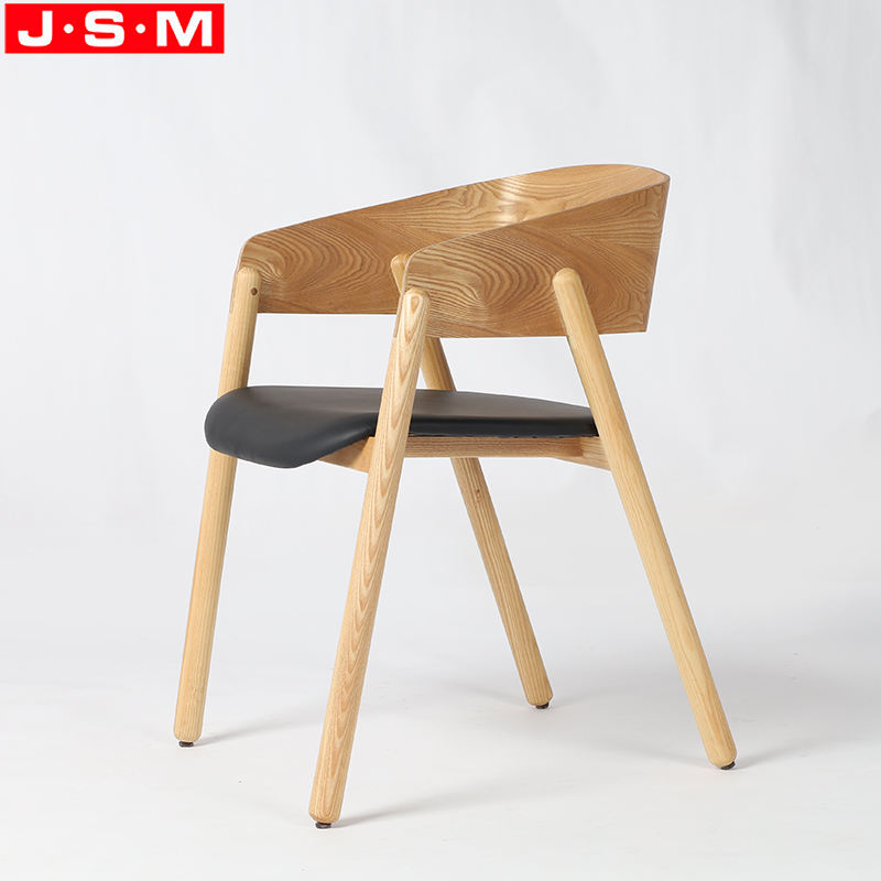 Custom Restaurant Dining Room Wood Upholstery Veneer Backrest Dinning Chairs