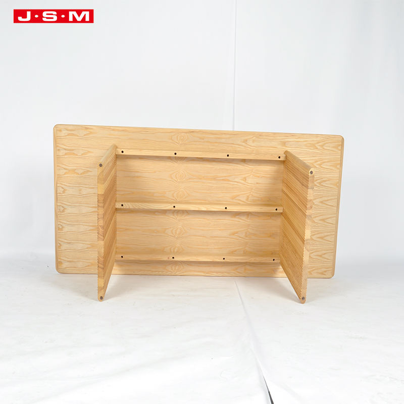 Rustic Dining Room Living Room Solid Wood Frame Rectangular Dining Table