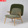 Relaxation Foam And Fabric Cushion Modern Livingroom Armchair With Wooden Frame