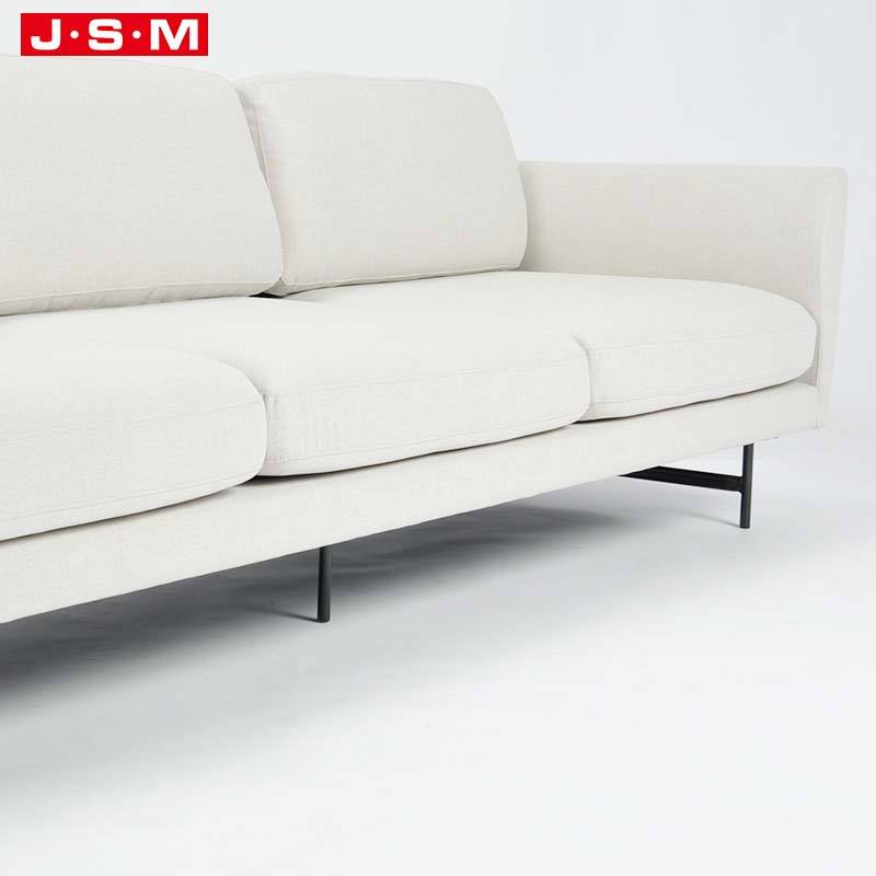 Good Quality Italian Minimalist Hotel Waiting Sleeping Couch Living Room Sofa Fabric 3 Seater Sitting Room Sofa Set