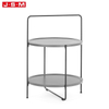 New Goods Retro Grey Color Mdf Plate Double Deck Living Room Tea Table