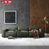 China Supply Green Modern Furniture Restaurant Wooden Sofa Living Room Leather Sofa