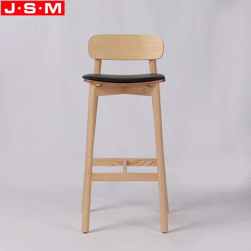 Modern Wooden Design Elegant Bar Stool Armless High Bar Stool Chair