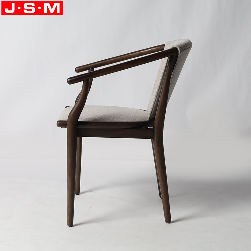 Home Furniture Vintage Cushion Seat Wooden Dining Chair For Living Room Hotel