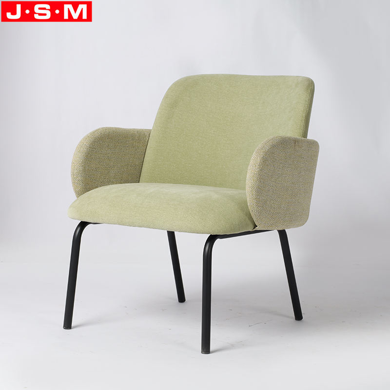 Cushion Lounge Accent Chair Metal Frame Armchair For Living Room Furniture