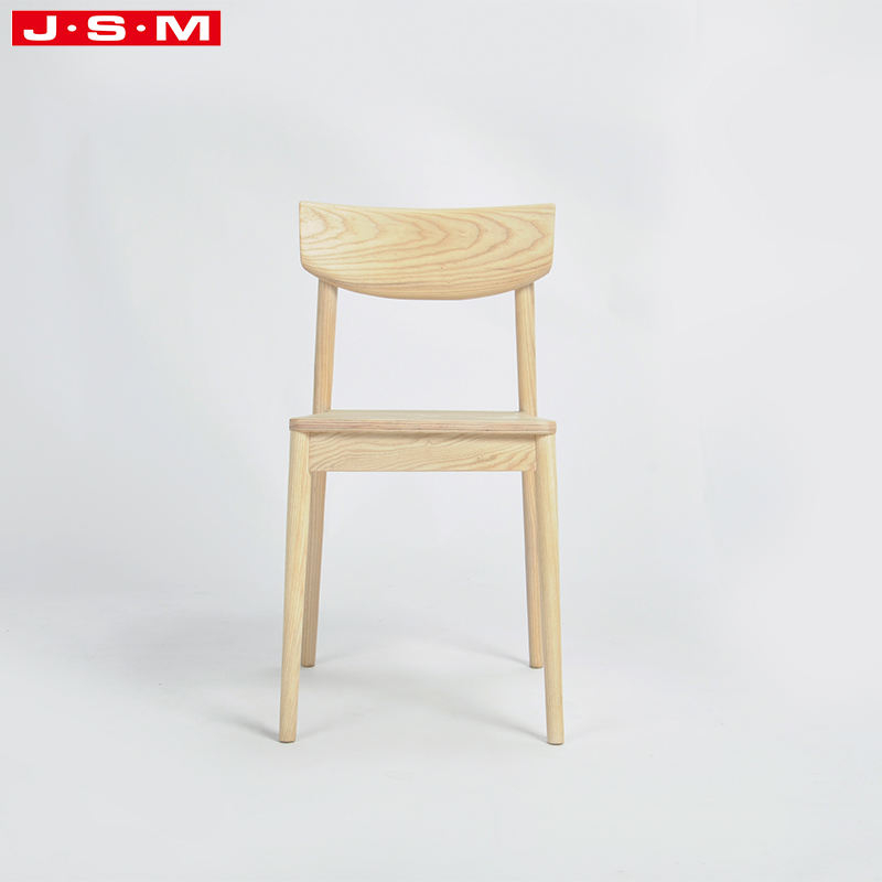 Simple Italian Cream Coloured Ash Wood Design Wood Teak Outdoor Farmhouse Kitchen Dining Chairs