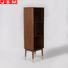 Home Furniture Veneer Carcase Wooden Display Case Bookcase Living Room Cabinet
