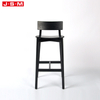Luxury Wood Tall High Home Bar Chair Bentwood Stackable Stool Bar Chair