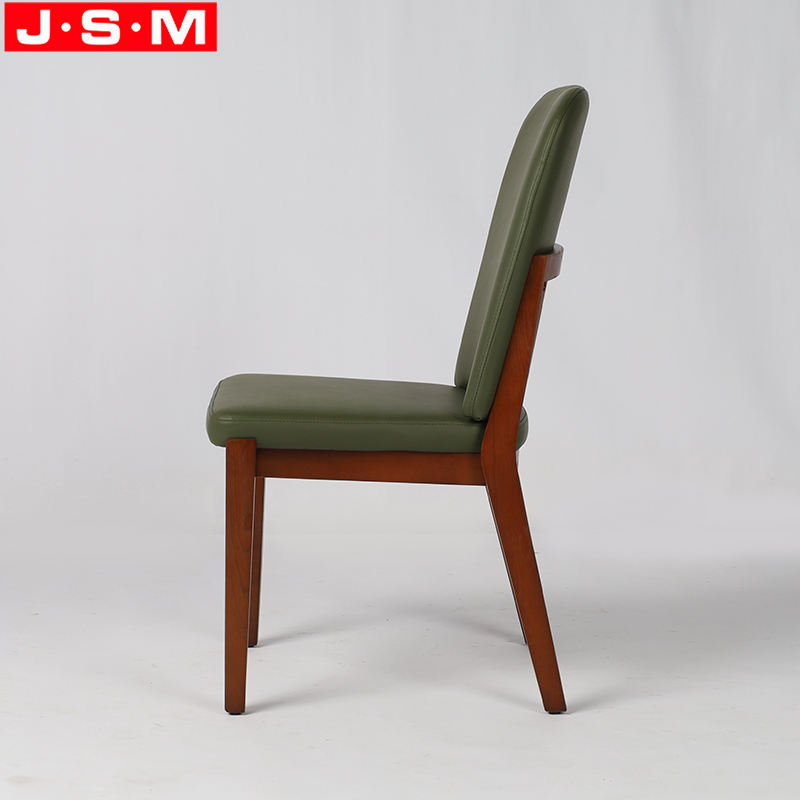 Hotel Restaurant Furniture Home Using Green Cushion Dining Room Wood Upholstery Dining Chairs
