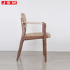 High Quality Velvet Fabric Black Wishbone Legs Strap Leather Outdoor Kitchen Cowhide Wooden Dining Chairs