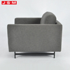 Luxury Modern Italian Leather L Shape Lounge Lumber Recliner Living Room Metal Base Sofa Set