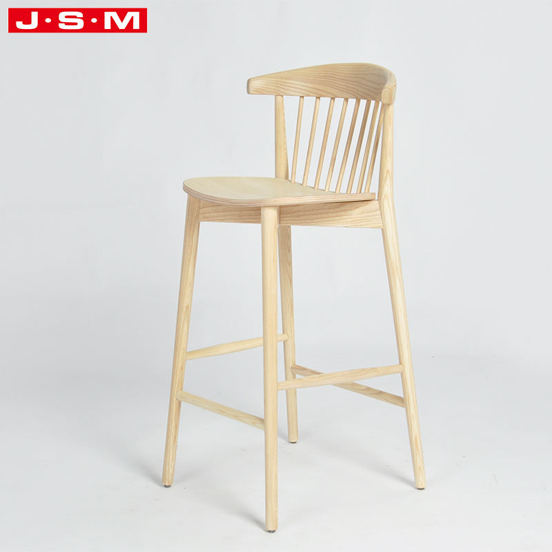 Modern High Wooden Stool Bar Vintage Stools Wood Legs Wood Base High Bar Table And Chair
