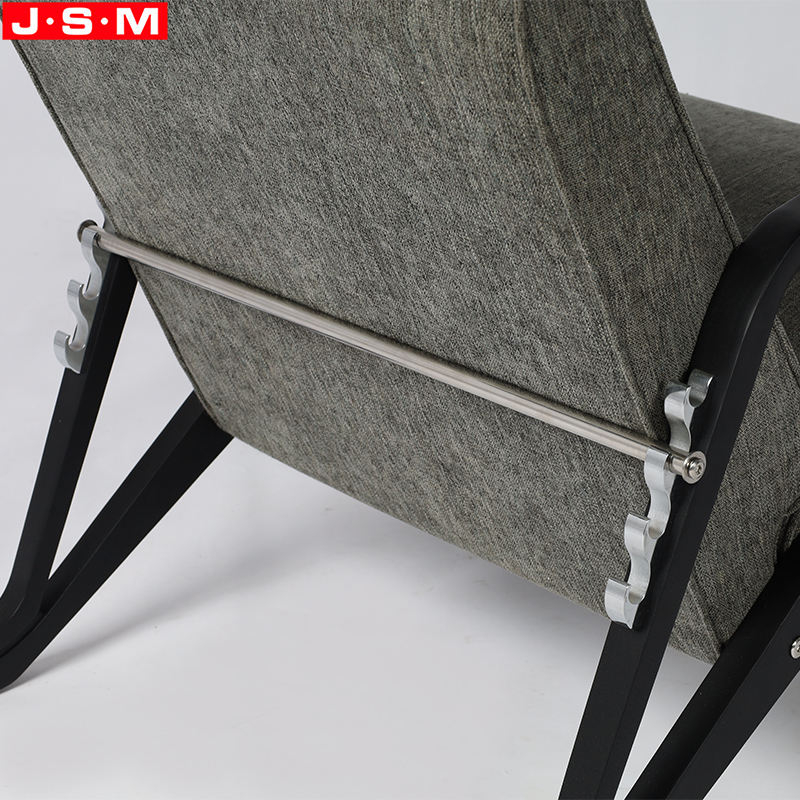 Modern Wood Leisure Chair Reclining Adjustable Backrest Armchair For Living Room Hotel