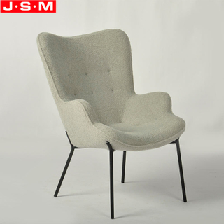 New Design Morden Molded Foam With Fabric Armchair With Metal Base
