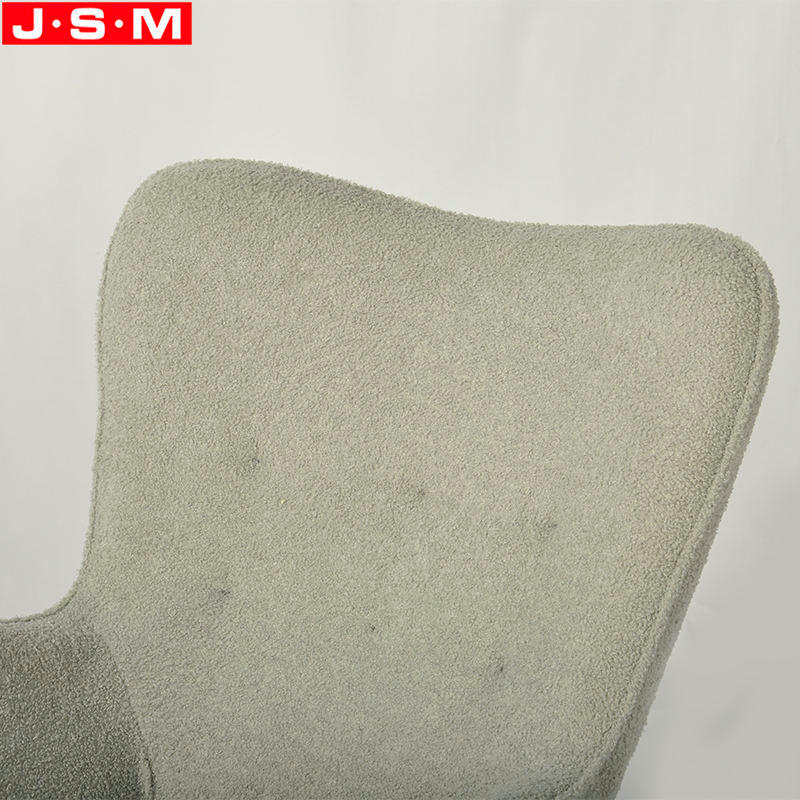 New Design Morden Molded Foam With Fabric Armchair With Metal Base