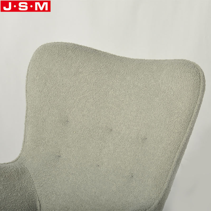 New Design Morden Molded Foam With Fabric Armchair With Metal Base
