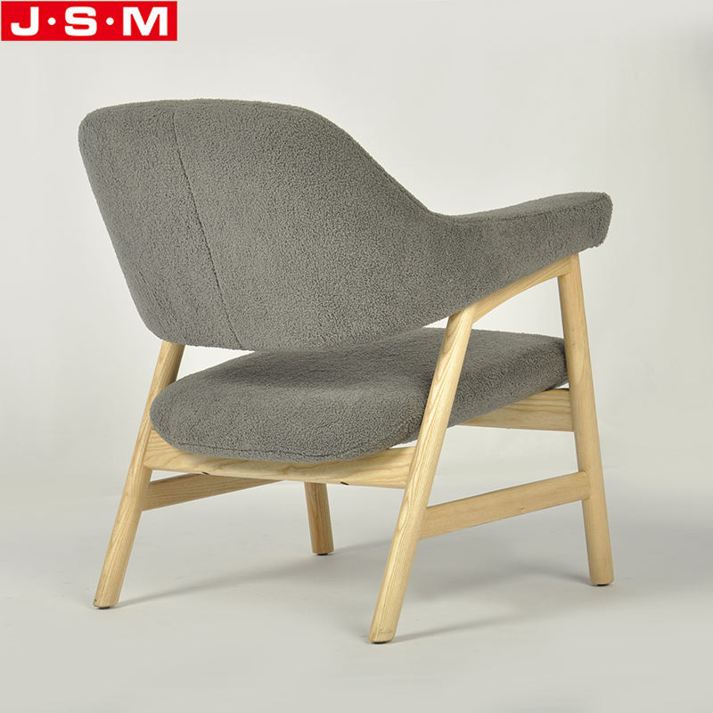 Modern Living Room Ash Timber Base Chair Wooden Frame Furniture Hotel Armchair