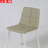 Comfortable Cushion Seat Not Armrest Dining Chair With Metal Legs