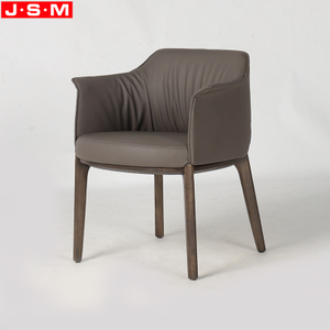 Modern Leather Dining Room Restaurant Furniture Hotel Wooden Dinning Chairs