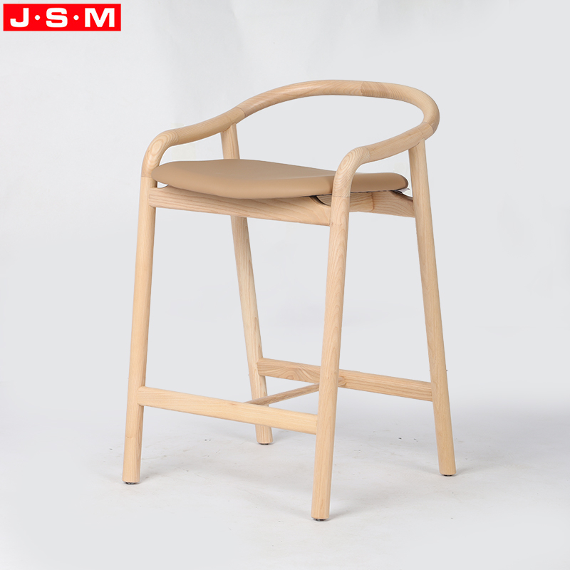 Counter Stools Chair Wood Furniture Red Oak Timber Frame Bar Chair Wood High Bar Stool