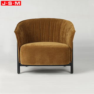 High-end Soft Padded Upholstered Accent Chair Leisured Chairs with Ash Wood Legs Durable Fabric for Restaurant Hotel Use