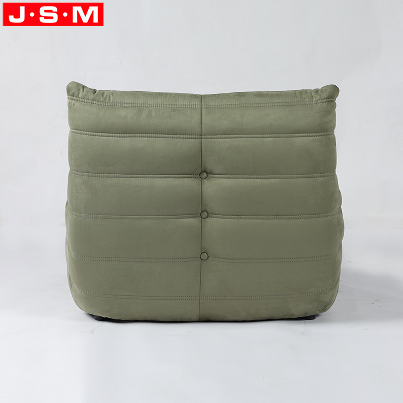 Modern Designer Italian Molded Foam with Fabric White Furniture 2 Seater Modular Wooden Sofa