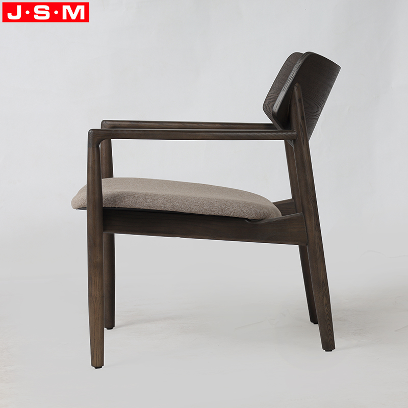 Living Room Cushion Fabric Armchair Accent Chair High Plywood Back with Veneer,cushion Seat