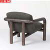 Modern Wooden Solid Wood Lounge Armchair Living Room Dining Leisure Armchair Inflatable Armchair
