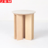 Modern Homemade Living Room Center Black Wooden Ceramic Top Ash Timber Base