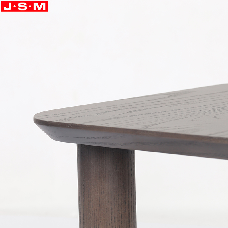 Wholesale Simple Design Homes Gardens Round Side Table Plywood with Ash Veneer Top Ash Timber Base